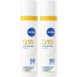 nivea q10 anti-rughe expert fluido uv quotidiano spf 50 40 ml, crema v