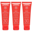 apivita bee sun safe crema gel viso hydra fresh spf 30 3x50 ml s