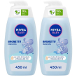 nivea baby bagnetto delicato 450 ml, detergente neonato per una deters