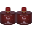 l`erbolario fragranza per legni profumati rosa purpurea 2x200 ml