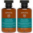 apivita oily hair shampoo sebo-regolatore 2x250 ml