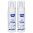 mustela® shampoo mousse detergente crosta lattea 2x150 ml