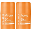 eau thermale avène ultra stick spf50, alta protezione solare, finish i