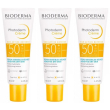 bioderma photoderm creme spf50+ crema solare 3x40 ml