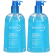 bioderma atoderm gel douche doccia detergente quotidiano 2x500 ml