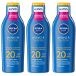 nivea sun latte solare protect & hydrate spf20 200 ml, crema solare 20