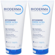 bioderma atoderm crème ultra crema corpo idratante pelle secca 2x200 m