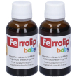ferrolip baby gocce gusto pesca 2x30 ml orali