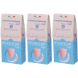 mooncup coppetta mestruale soft rosa taglia b 3x1 st