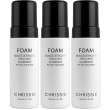 chrissie foam mousse detergente struccante illuminante 3x150 ml