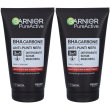 garnier charcoal gel 3in1 2x150 ml