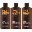 piz buin allergy sun sensitive skin lotion spf 50+ molto alta 3x200 ml