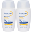 bioderma photoderm xdefense ultra-fluid spf50+ invisibile 2x40 ml
