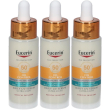 eucerin oil control tocco secco siero viso giorno spf50+ 3x30 ml