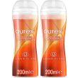 durex massage 2in1 gel massaggio corpo e lubrificante 2x200 ml lubrifi