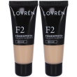 lovren fondotinta colore f2 beige 2x25 ml
