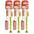 elmex® spazzolino educativo bambini dai 0 ai 3 anni - morbido 3x1 pz s