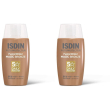 isdin fusion water magic bronze crema solare viso colorata spf50 2x50