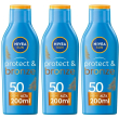 nivea sun latte solare protect & bronze fp50 200 ml, crema solare 50 p