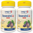 longlife resveratrol 4x forte capsule 2x36 g