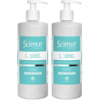 science hair care shampoo doccia riequilibrante 500ml 2x500 ml