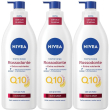 nivea q10 crema corpo rassodante + extra nutriente 400 ml, corpo