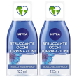 nivea struccante occhi doppia azione 125 ml, olio struccante bifasico