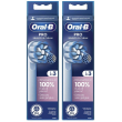 oralb power refill eb60-3 sensitive clean 3 pezzi 2x3 st