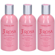 l'erbolario 3 rosa bagnoschiuma 3x250 ml