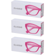occhiali da lettura glassio santa clara colore rosa gradazione +3,0 3x
