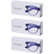 occhiali da lettura glassio fremont colore blu scuro gradazione +1,5 3
