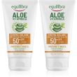 equilibra aloe vitaminica crema solare viso spf50+ 2x150 ml