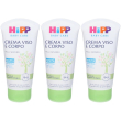 hipp baby care crema viso e corpo 3x75 ml