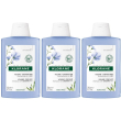 klorane shampoo al lino bio 200ml - volume per capelli sottili 3x200 m
