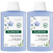 klorane shampoo al lino bio 200ml - volume per capelli sottili 2x200 m