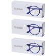 occhiali da lettura glassio monterey colore blu scuro gradazione +2,0