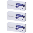 occhiali da lettura glassio fremont colore blu scuro gradazione +3,5 3
