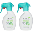 solari omia ecobio aloe trigger spf 30 coral respect 2x200 ml