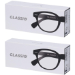 occhiali da lettura glassio newport colore nero gradazione +1,5 2x1 st
