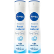 nivea fresh natural deodorante spray 150 ml, antitraspirant