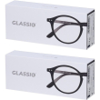 occhiali da lettura glassio monterey colore nero gradazione +1,5 2x1 s