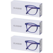 occhiali da lettura glassio sacramento colore blu scuro gradazione +1,