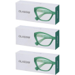 occhiali da lettura glassio santa clara colore verde foresta gradazion