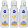 nivea q10 latte detergente antirughe power 3x200 ml