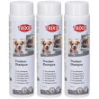 trixie shampoo secco per cani, gatti e piccoli animali 3x200 g