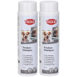 trixie shampoo secco per cani, gatti e piccoli animali 2x200 g