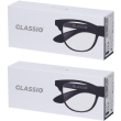 occhiali da lettura glassio fremont colore nero gradazione +2,5 2x1 st