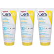 cerave protezione solare idratante invisibile spf30 177ml 3x177 ml