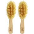 tek - spazzola per bambini e neonati in setola eco sintetica 2x1 st