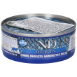 farmina n&d ocean tonno cod merluzzo & zucca wet food gatti adult 6x70